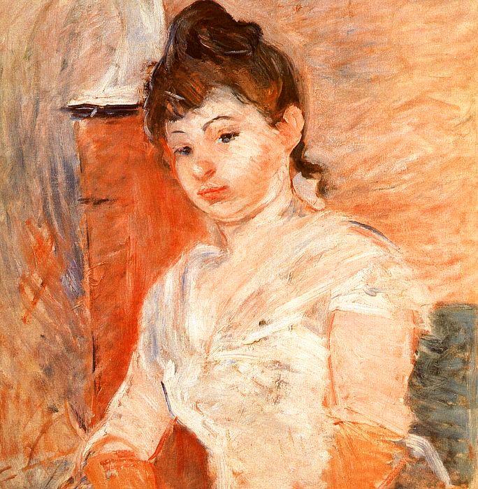 Berthe Morisot Jeune Fille en Blanc Sweden oil painting art
